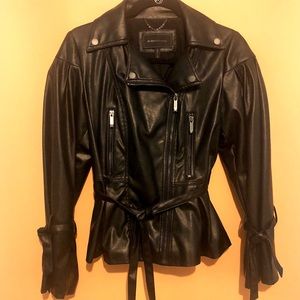 BCBG Faux Leather Jacket